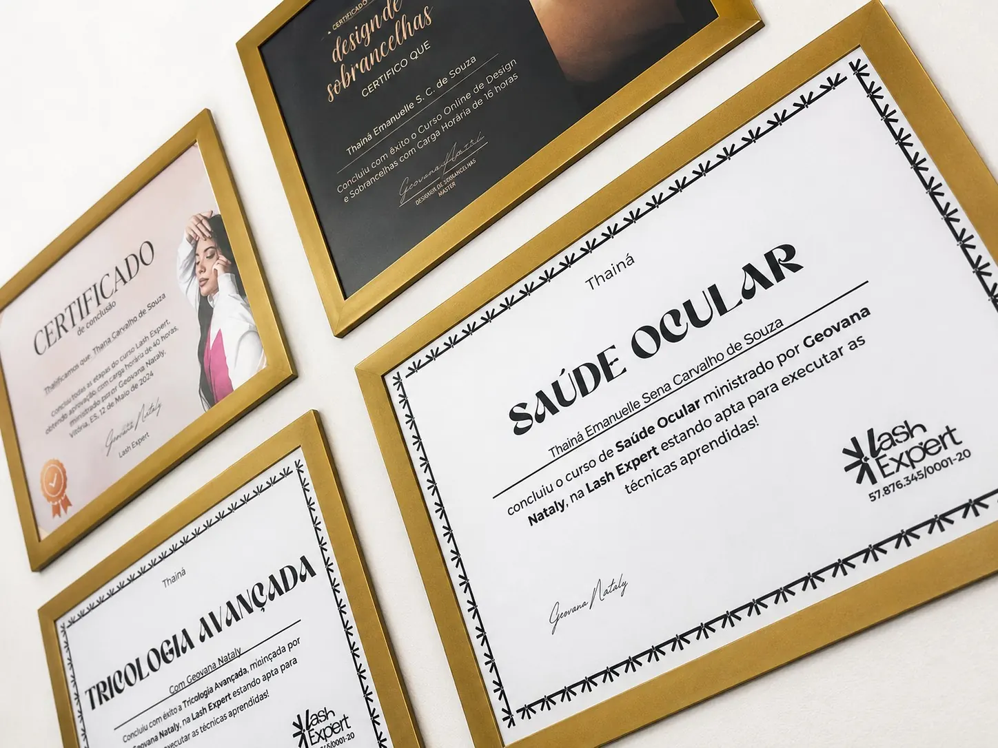 Certificados da formação
